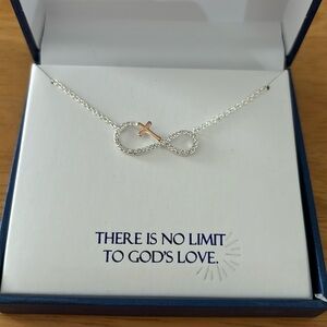 New in box genuine crystal God’s Love necklace